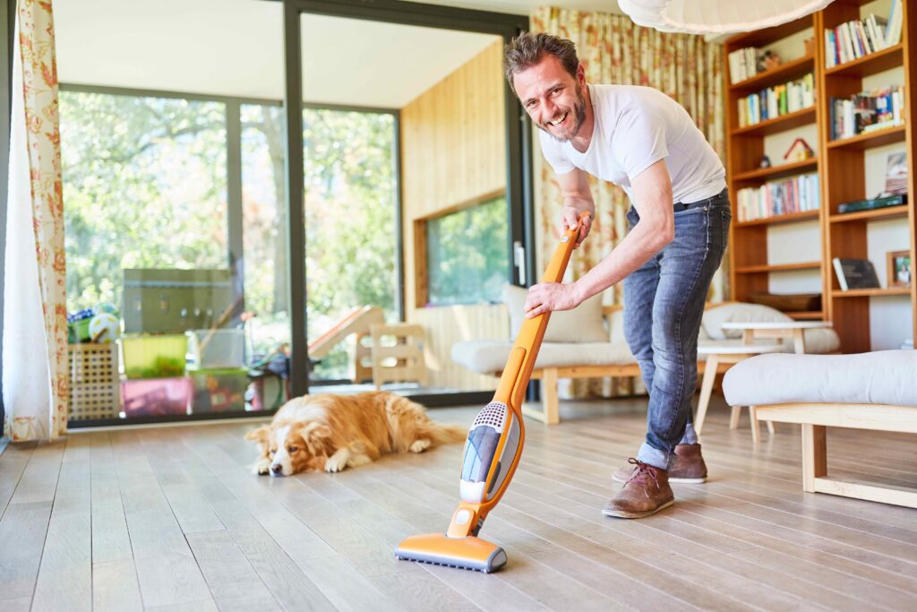 spring cleaning pup